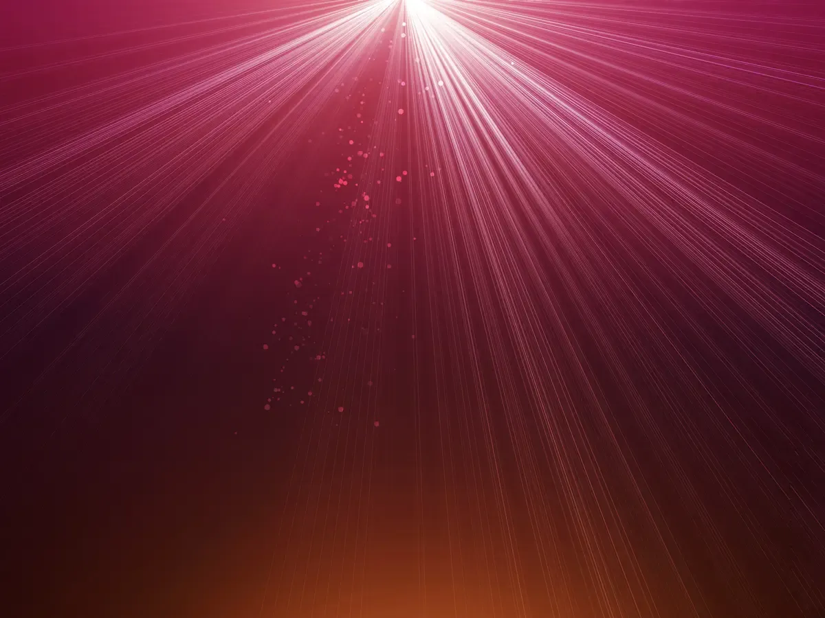 Pink and orange radiant light background