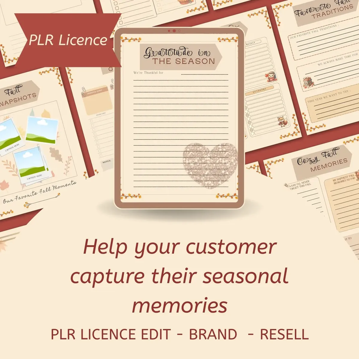 Cozy Season Chronicles commercial PLR licence product graphic
