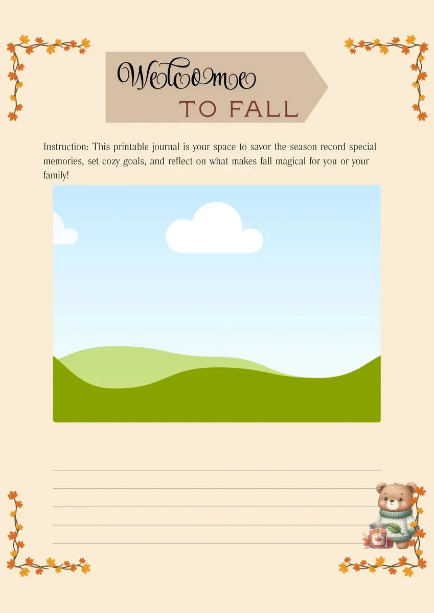 Welcome to fall journal introduction page